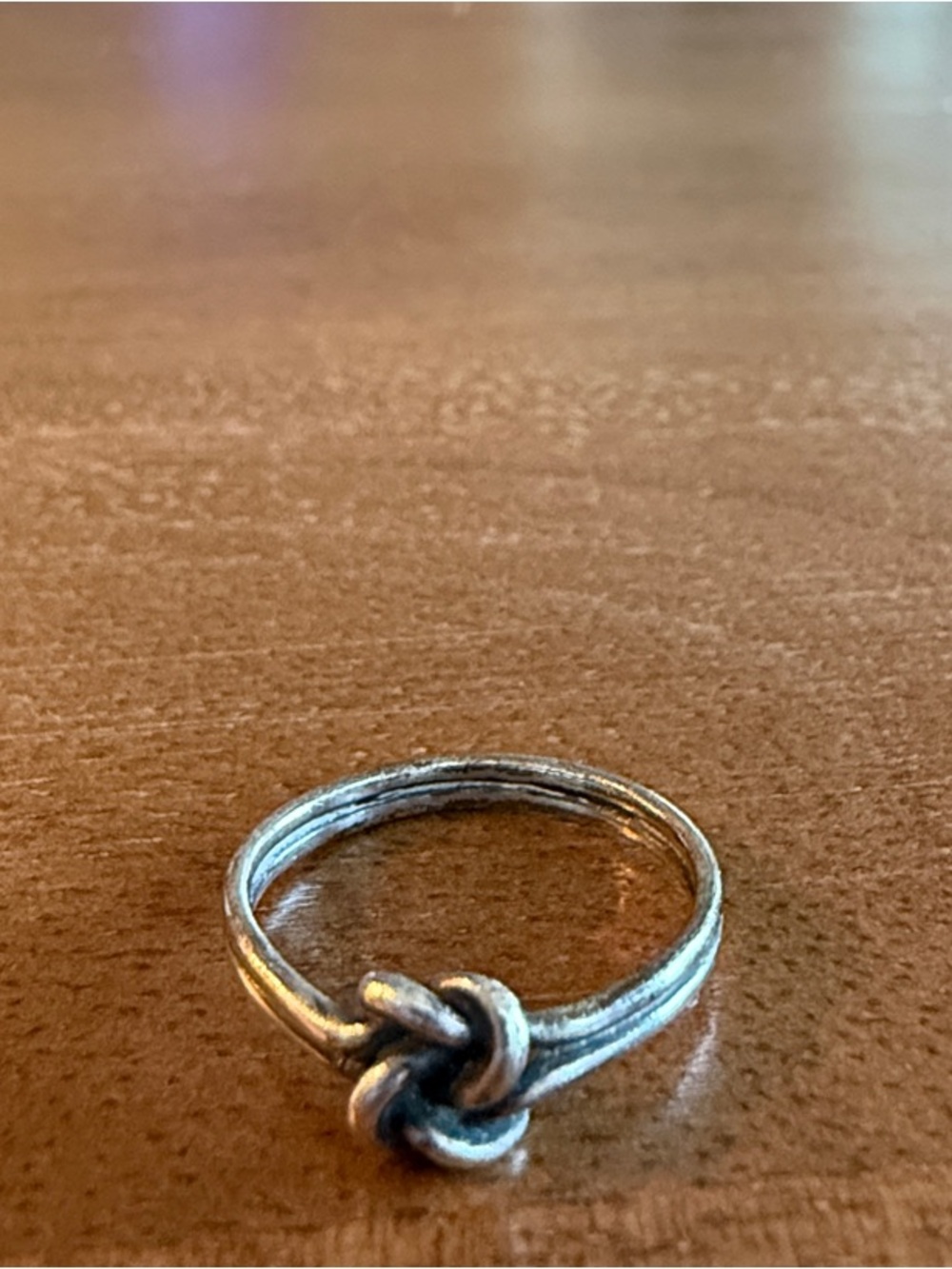 James Avery Thin Knot Detail Silver Ring